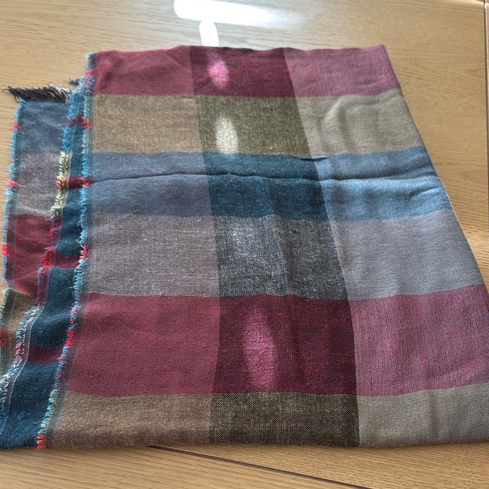 BP Multicolor Plaid Scarf